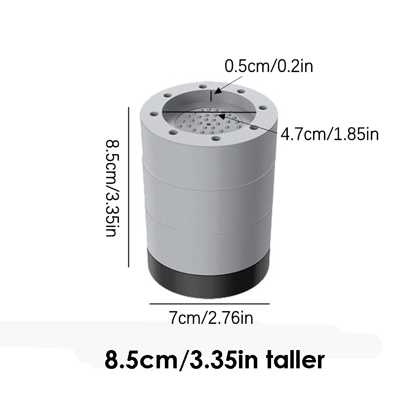 Universele antislipmat voor wasmachinebasis, schokabsorptie, tafelmeubilair, huishoudelijke apparaten, stille balans, 4 stuks: Blauw / 1 St