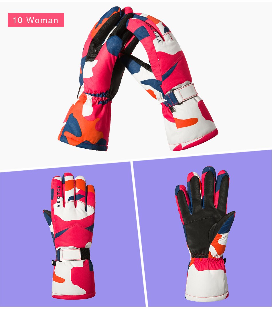 Dames kinderen ski handschoenen snowboard handschoenen motor winter skiën klimmen fiets handschoenen waterdichte sneeuw wanten