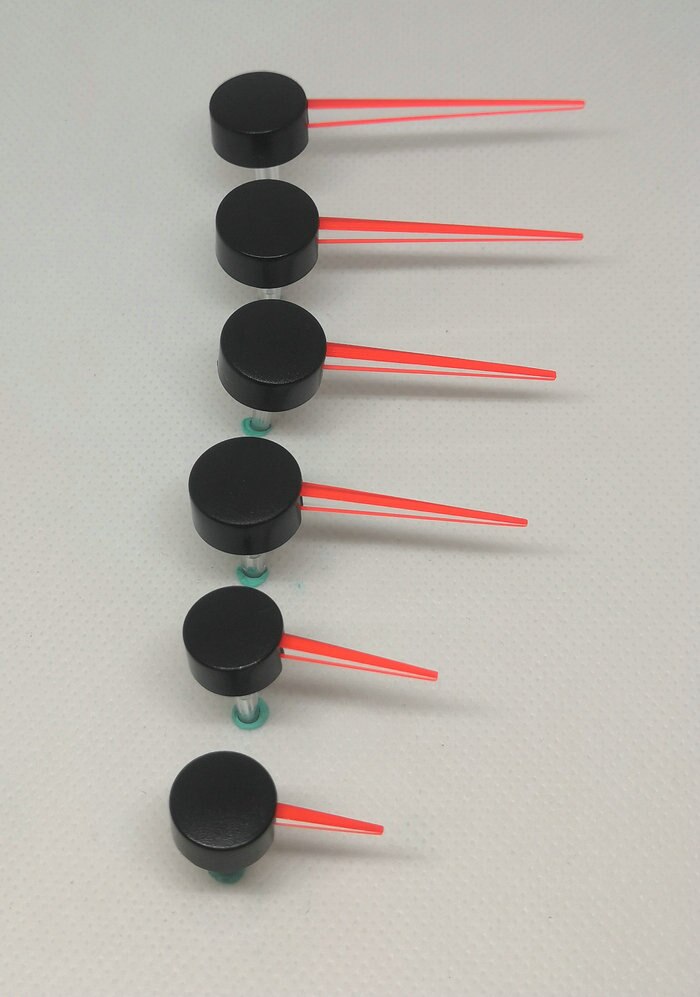 1pc Auto Instrument roten zeiger, tachometer, öl Messgerät, kilometerzähler, Thermometer Zeiger licht führung eigentum