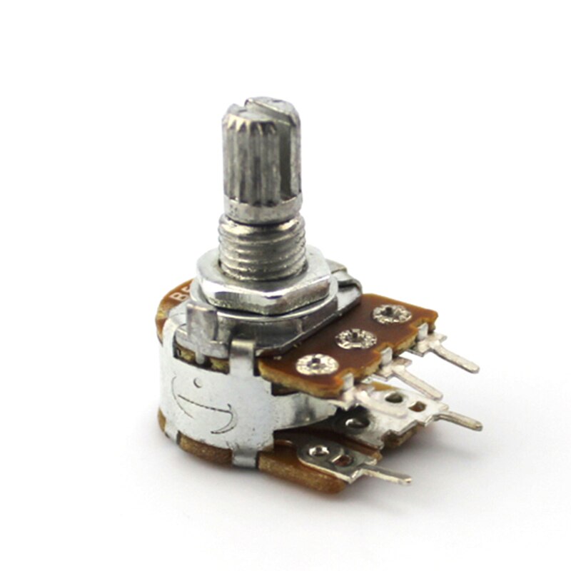 Dwurzędowe 5-Szpilka pojedynczy-jednostka przełącznik z potencjometrem (długość rączki 15mm) rezystor regulowany/krótki uchwyt wału B5k