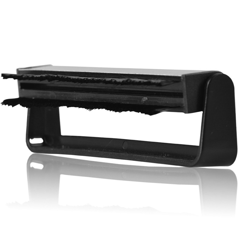 Anti Static Record Brush Antique Gramophone Vinyl Record Cleaning Brush with Carbon Fiber Bristles for Turntable