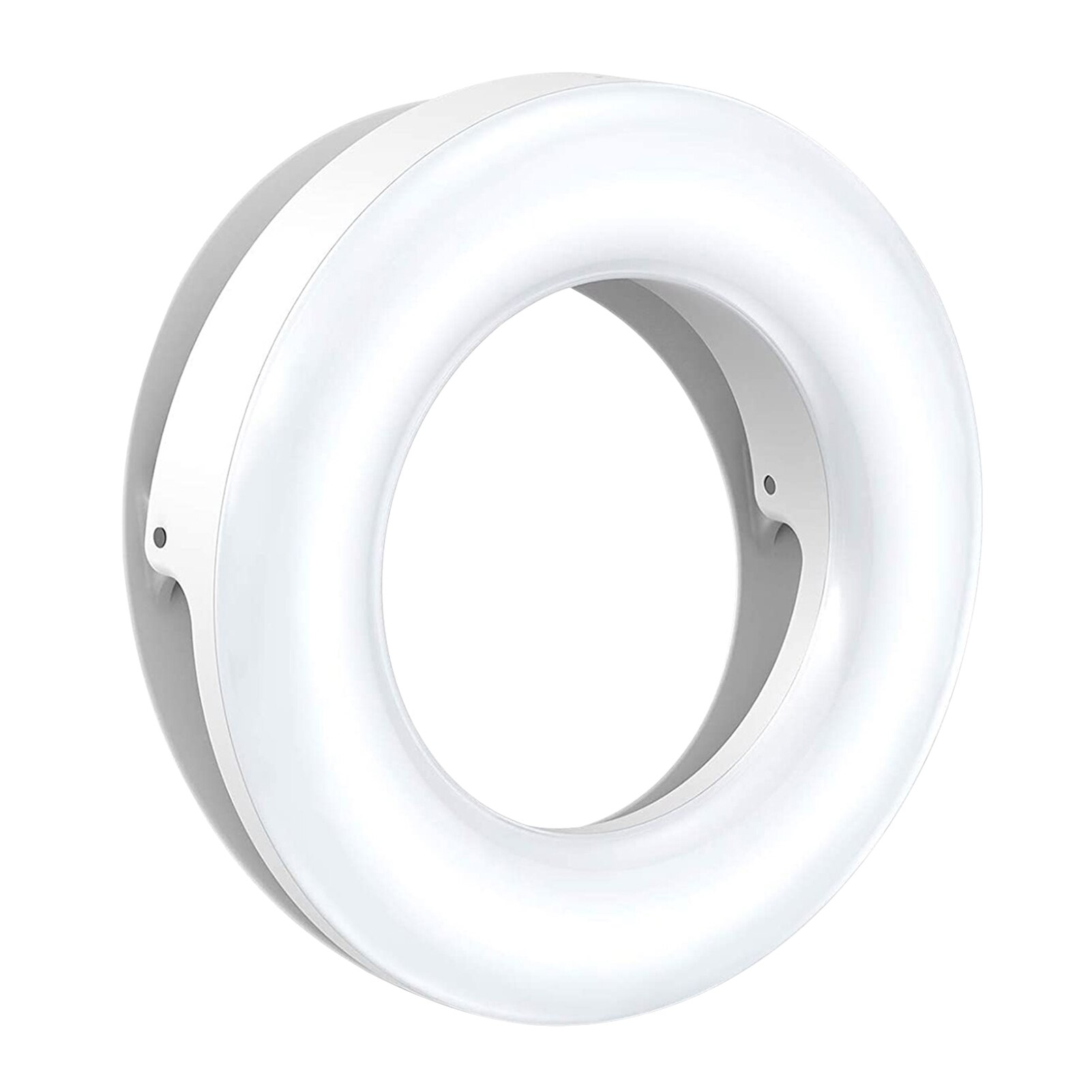 Lampe ronde de remplissage pour téléphone portable, anneau d'ancre circulaire, Rechargeable par USB, artefact pour Selfie, accessoires de téléphone portable,: White