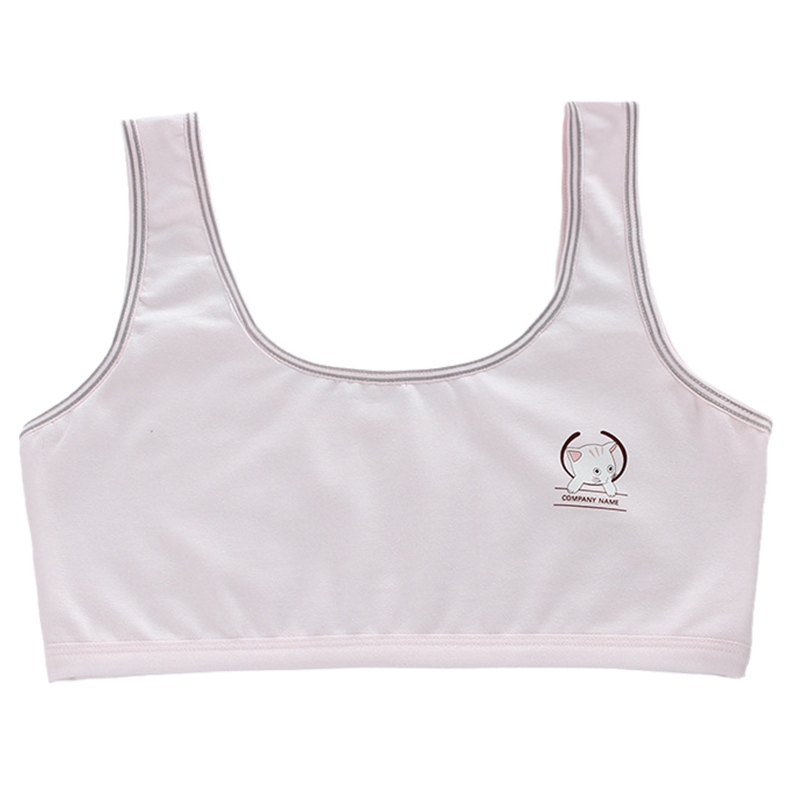 Girls Bra for Children Teenager Breathable Underwear Lingerie Teens Training Bra Vest Teenage Undercloth: Pink