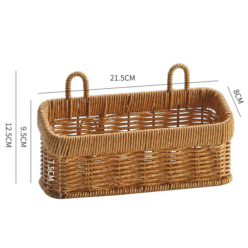 Aufbewahrungskorb zum Aufhängen ein der Zauberstab, Behälter, dekorativer Korb, handgewebter Küchenaufbewahrungskorb für Garten, Blumentopf, Wohnzimmer: Grün