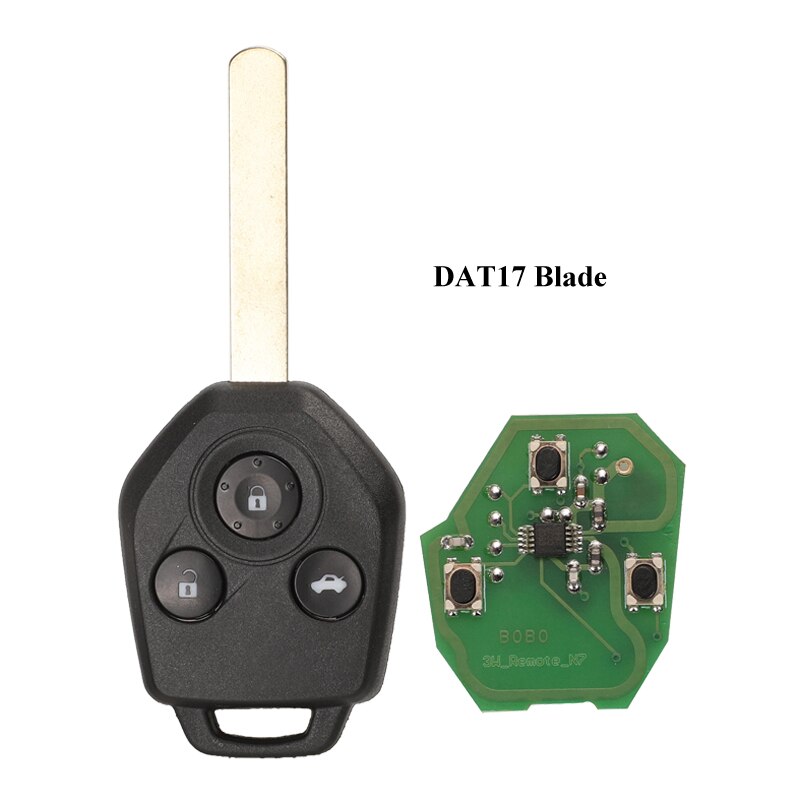 kutery 433MHz 4D62 ID60 G Chip 3 Button Remote key for Subaru Forester OutBack XV Origianl/ Upgraded Flip Folding Key Fob: Original DAT17 / with ID60