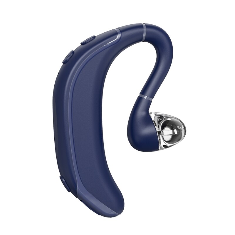 Einseitig hängendes kabelloses bluetooth-headset mit mikrofon, bluetooth-stereo-headset mit sport-headset für den business-bereich: Blau