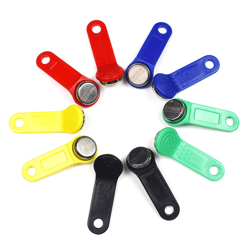 100pcs Rewritable RFID Touch Memory Key RW1990 IButton Copy Card Sauna Key