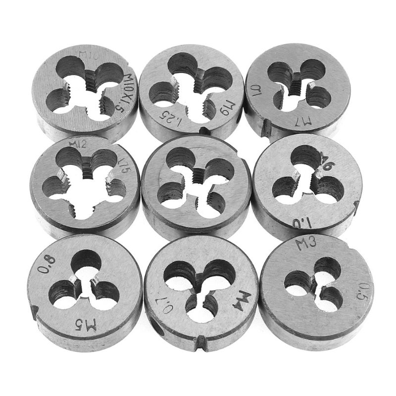 20pcs Tap and Die Cutter Alloy Steel Wrench Threaded Cutting Nut Bolt Screw Tool