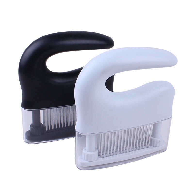 48 Blades Needle Meat Tenderizer Stainless Steel Knife Meat Beef Steak Mallet Meat Tenderizer Cooking Tools(Black)