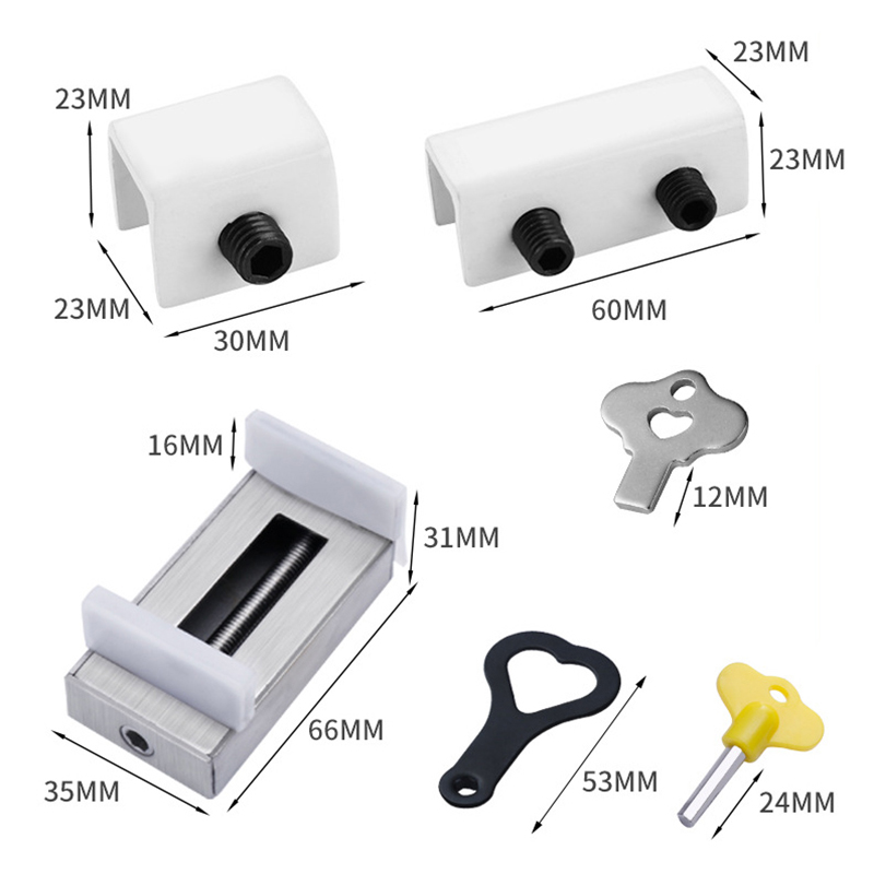Sliding Sash Stopper Cabinet Locks Door Window Lock Limiter Window Lock Translation Screen Lock Child Window Security Lock