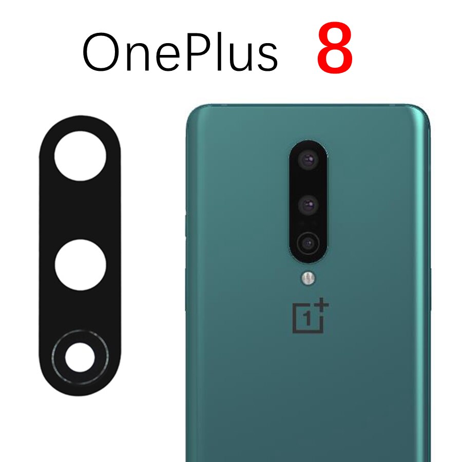 Hinten Zurück Kamera Glas Objektiv Für OnePlus 3 5 5T 6 6T 7 7T 8 8T 9 Pro Nord N100 Kamera Glas Abdeckung Ersatz Mit Klebeband: OnePlus 8