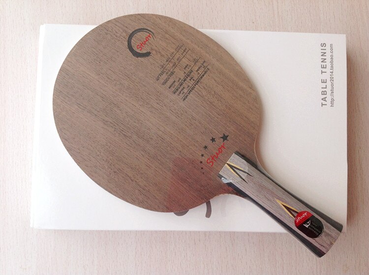 Fond de raquette de tennis de table en noyer cinq lames de tennis de table en bois pur: long handle