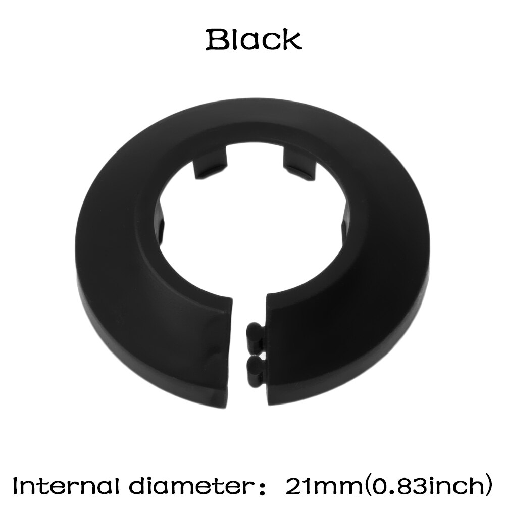 1PC Universal Multicolor Rohr Dekorative Abdeckung Winkel Ventil Heizkörper Rohr Abdeckungen Plumb-Pak Rohr Für Wand Kanäle Wasserhahn zubehör: Black 20