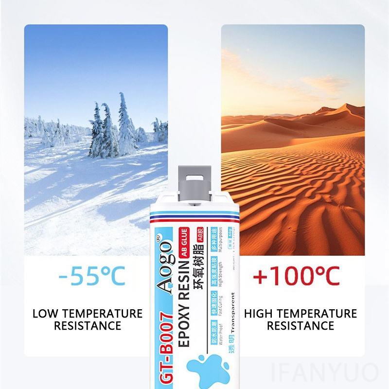 50ml Klej AB z żywicy epoksydowej Wodoodporny, przezroczysty, natychmiastowy, szybkoschnący klej Mocny płynny klej robić drewna, tworzyw sztucznych i metalu