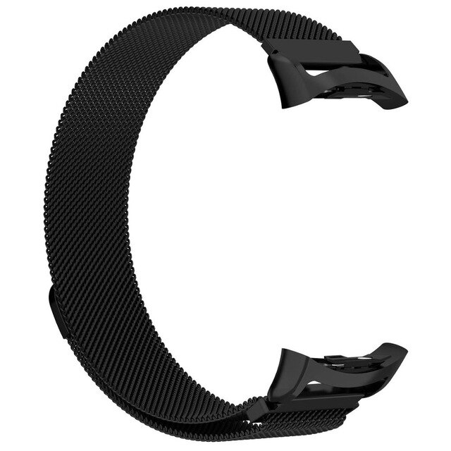 Bandjes voor samsung gear  s2 milanese lusband met magnetische sluiting, sportband sm -r720 /  sm -r730 smartwatchbandaccessoires: Zwart