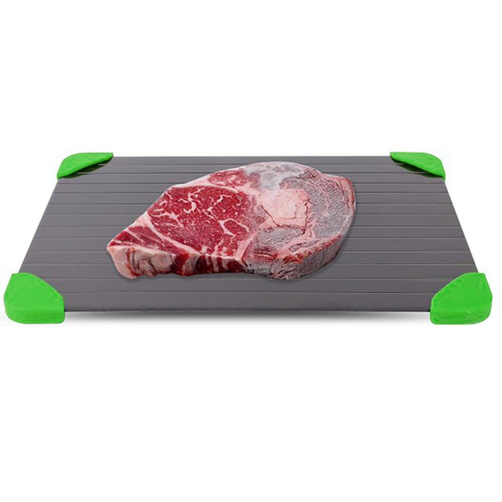 Practical Defrosting Trays Fast Thawing Aluminum Tray Household Eco-friendly Cutting Board for Unfrozen Food Meat