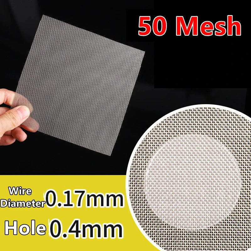 4-500 mesh metalen filternet van voedingskwaliteit 304 roestvrij staal voor thuis, keuken, water, voedsel, bonenpoeder, oliefilter, filtratie: Ivoor
