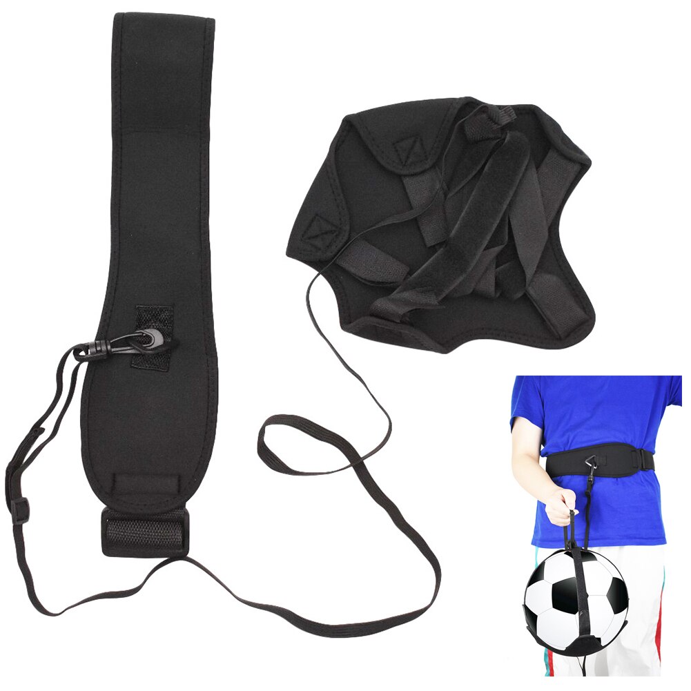 Habilidades de controle para a prática solo corda ajustável cinto da cintura portátil futebol voleibol trainer equipamentos ajuda braço balanços