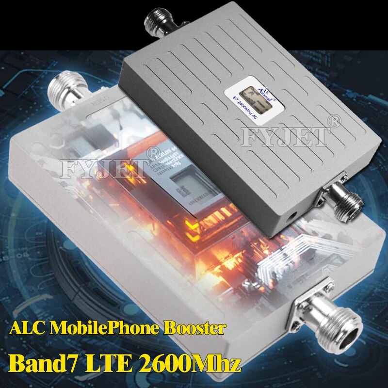 4g Signal Repeater LTE 2600Mhz CellPhone Cellular amplifier 4G LTE 2600 B7 GSM Repeater 2G 3G 4G ALC MobilePhones Signal Booster