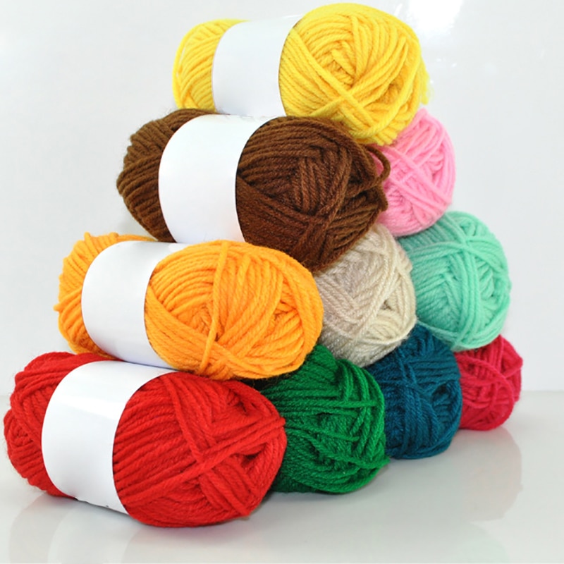 Warm DIY Milk Cotton Blend Yarn Baby Wool Yarn for Knitting Children Hand Knitted Yarn Blanket Crochet Yarn