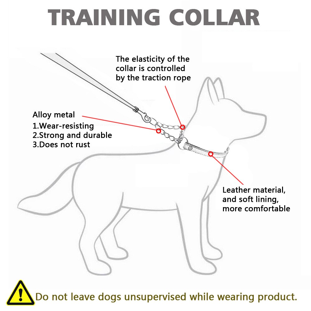 Martingale − collier pour dressage de chien, demi-choque, pour animaux de compagnie, 5 couleurs disponibles, rembourré, protège le cou