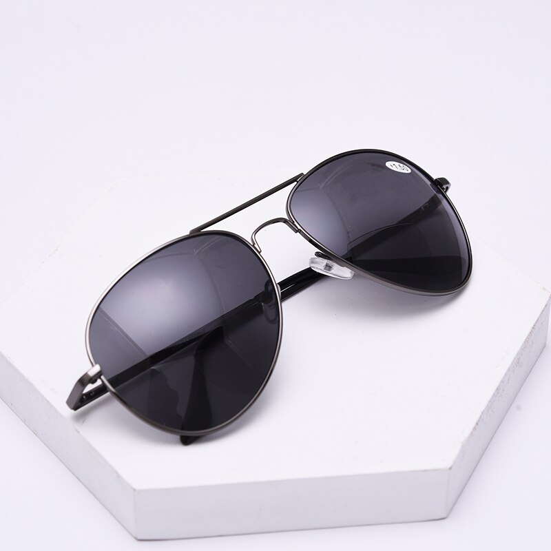 Polarized Pilot Bifocals Reading Sunglasses Magnifier for Women Men Look Near Far Presbyopia Spectacles Old Man Eyeglasses