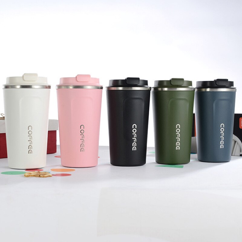 510ml/380ml rustfri stål termos kaffekopp bærbar bil termos reise krus termos termos