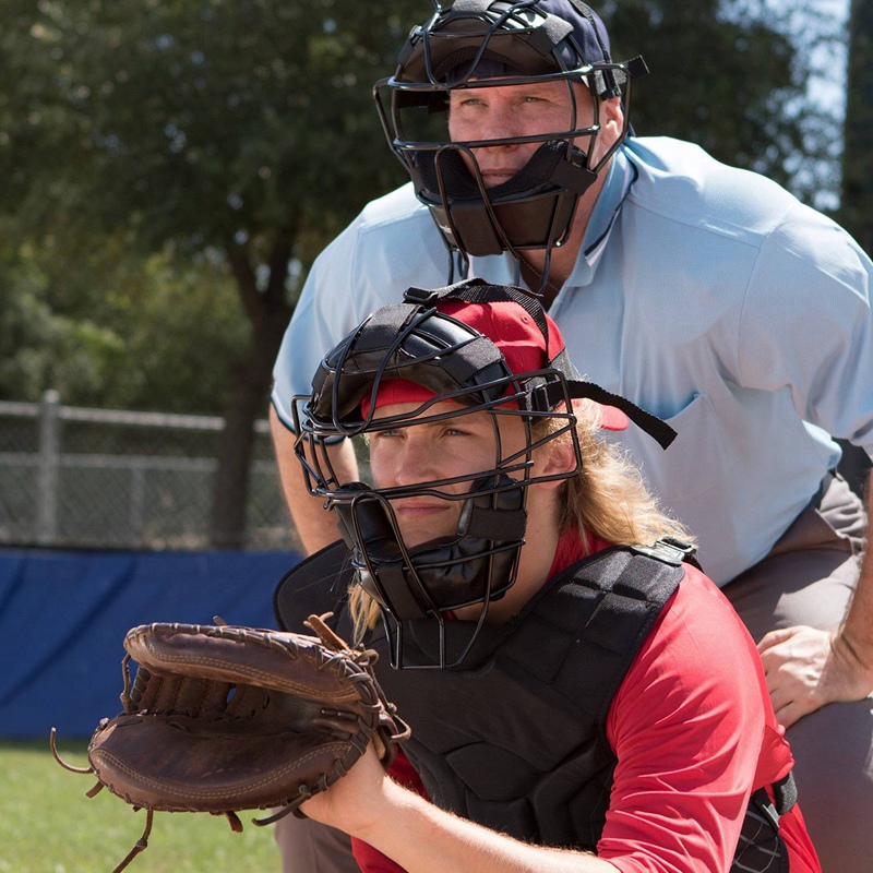 Baseball beskyttelsesmaske softball stålramme hovedbeskyttelsesudstyr