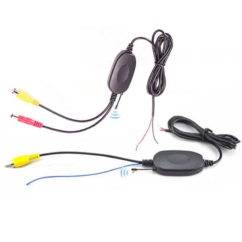 2.4 Ghz Wireless kit RCA AV AVIN Video Transmitter Receiver Reverse trigger line for car dvd monitor GPS to car rear view camera