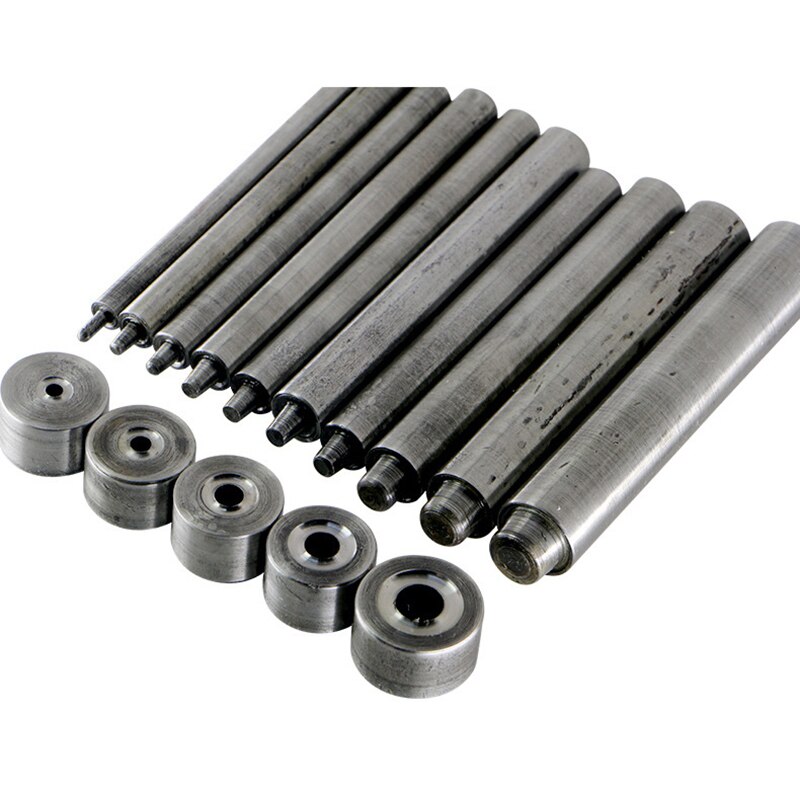 DIY Assistent tool Handleiding Metalen Instelling Gereedschap Kit Voor Oogjes Binnendiameter Diameter van 3, 3.5, 4, 4.5, 5,6, 8,10, 12,14, 16,17, 20mm