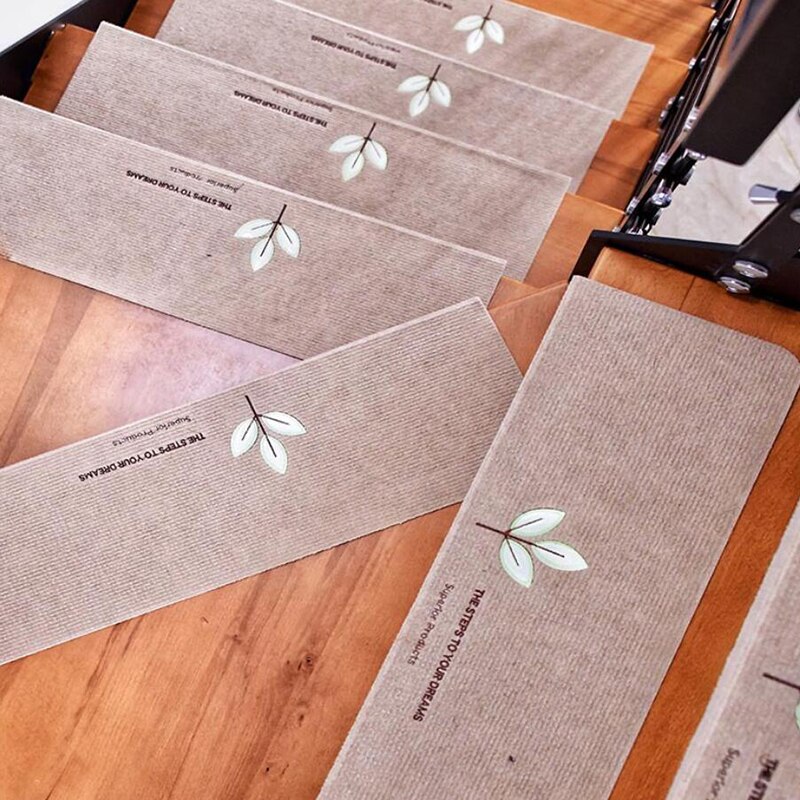 Lichtgevende trapmat, zelfklevende trap, antislip trapmat, binnentapijt, trapmatten, trapmatten: Stijl 1 / 55 22 4.5cm