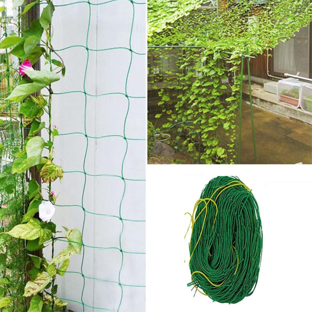 Plants Climbing Net Flower Vine Plant Netting Support Net Climbing Net Cucumber Vine Grow Holder Brackets Garden Accessories