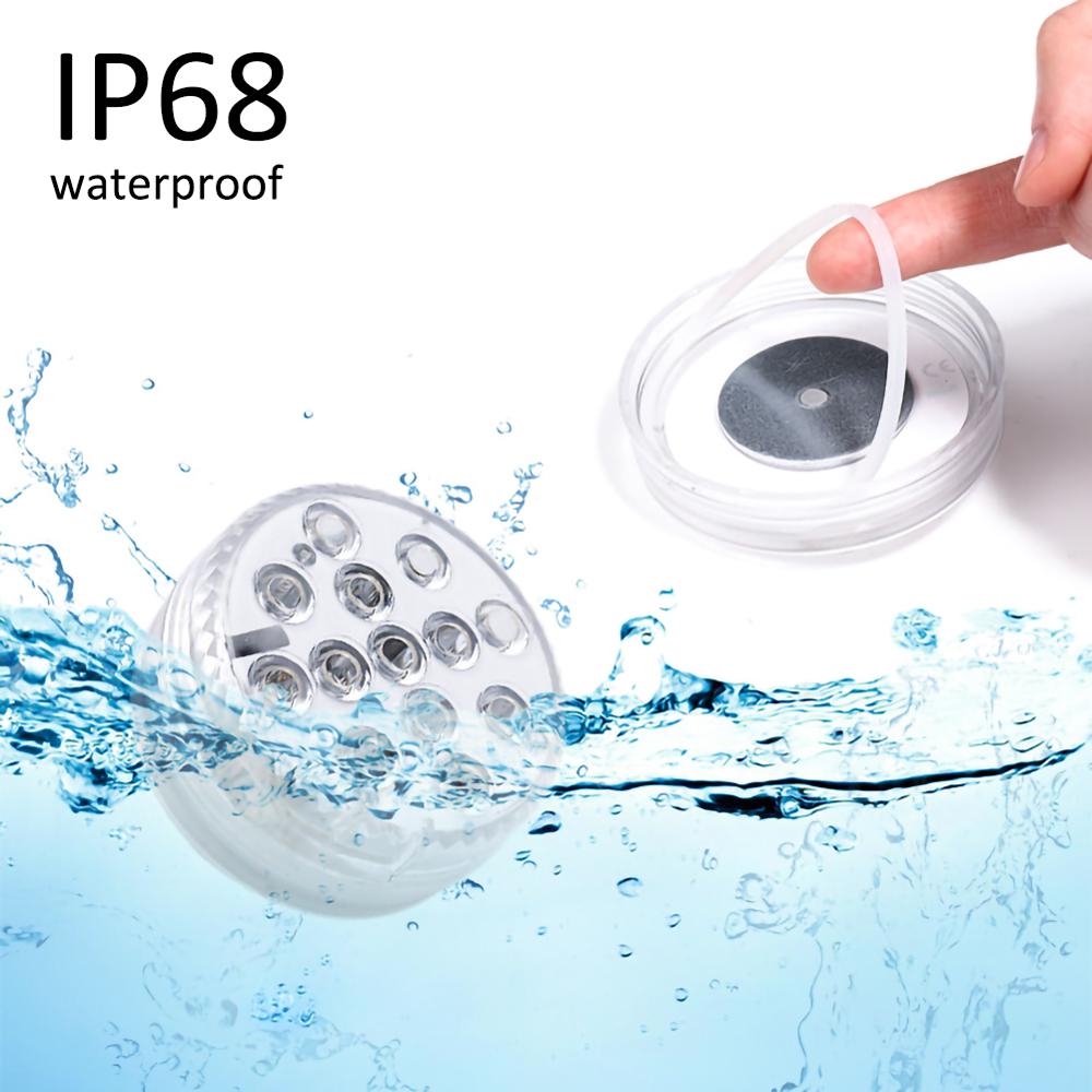13 Led Rgb Zwembad Verlichting Waterdichte Afstandsbediening Dompelpompen Lichten Onderwater Night Lamp Tuin Zwembad Licht Voor Aquarium