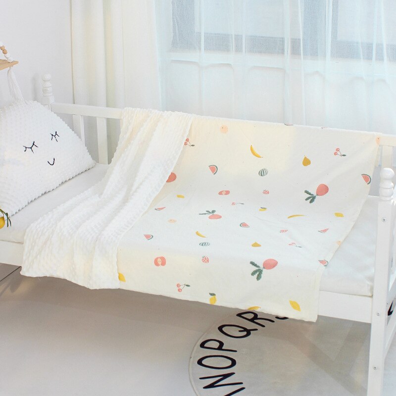 Baby Wieg Quilts Bed Linnen Peas Minky Rustgevende Dekens 100% Katoen Comfort Dekbedovertrek Pasgeboren Beddengoed Set Voor Peuter Zuigeling: 17 quilt cover