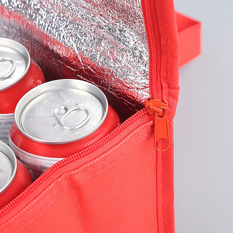 Large Portable Ice Bags Cooler Bag Folding Insulation Nonwoven Lunch Leisure Picnic Packet Bento Box Food Thermal Bag