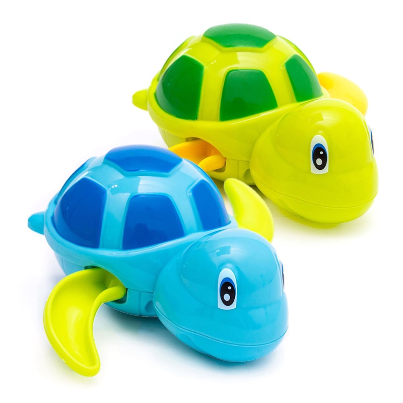 Baby Water Speelgoed Grappige Zuigeling Zwemmen Schildpad Wind Up Uurwerk Keten Kids Baby Bad Speelgoed Uurwerk Schildpad Baby Peuters Jongens meisjes