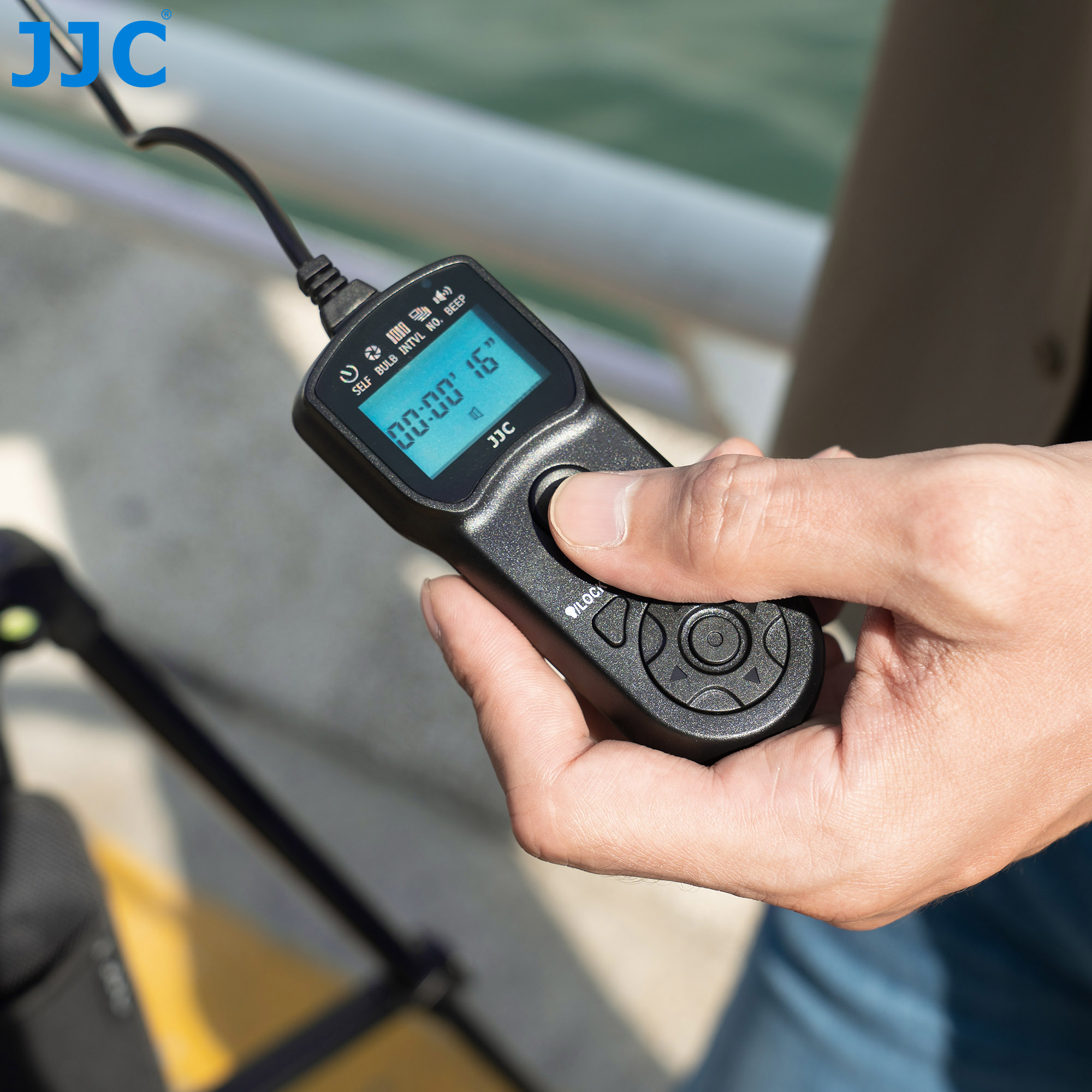 JJC-intervalómetro de MC-DC2 con temporizador, mando a distancia para Nikon Z6II, Z7II, Z7, Z6, Z5, D750, D780, P1000, D7500, D7200, D5600, D5500, D5300, D5200