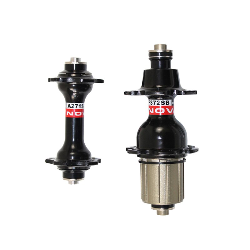 Novatec – moyeux de vélo de route légers A271SB F372SB, QR * 100mm arrière QR * 130mm, 20H 24H couleur noir rouge, frein en V, Freehub HG CAMP
