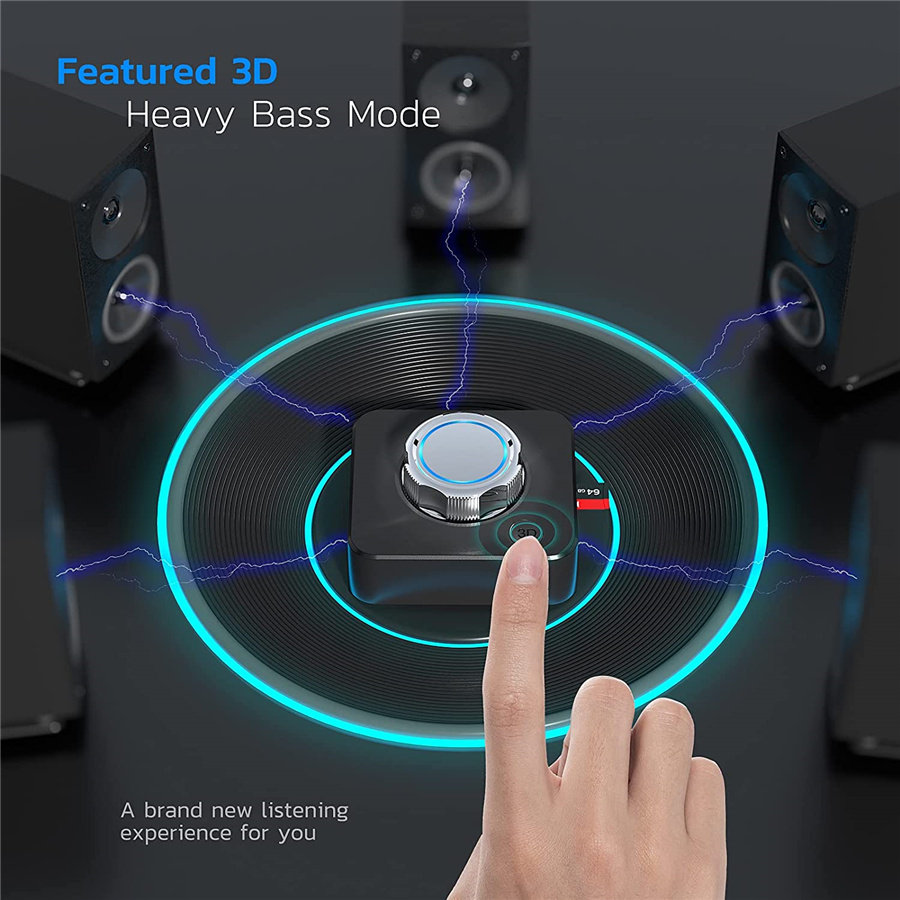 Bluetooth Ontvanger Voor Thuis 3d Stereo Rca Naar Bluetooth Adapter Muziek Adapter Met 3d Surround Lage Latentie, Bluetooth Aux Adapter