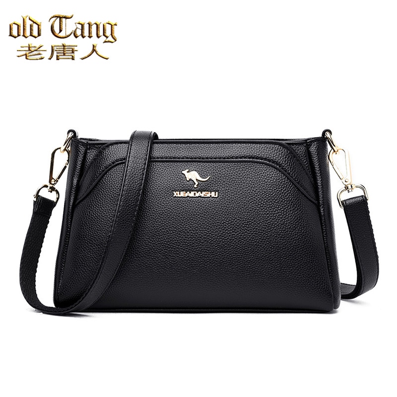OLD TANG Shoulder Messenger Bags For Women Soft Leather Crossbody Bags Sac a Main Bolsa