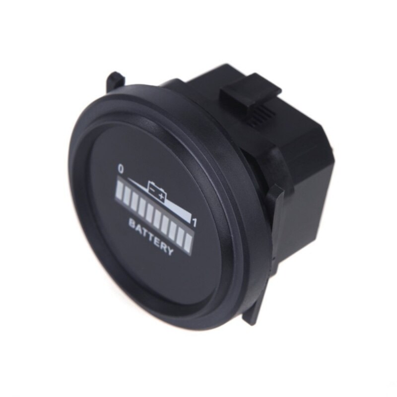 Digital LED battery status charge indicator Battery indicator 12V / 24V / 36V / 48V / 72V (Black)