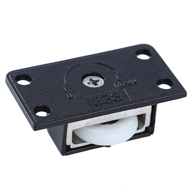 Furniture Sliding Door Moving Wheel Roller Runner Wardrobe Cabinet Bearing Top Bottom Pulley Wheel Metal Wading Door Accessories: 338 plastic