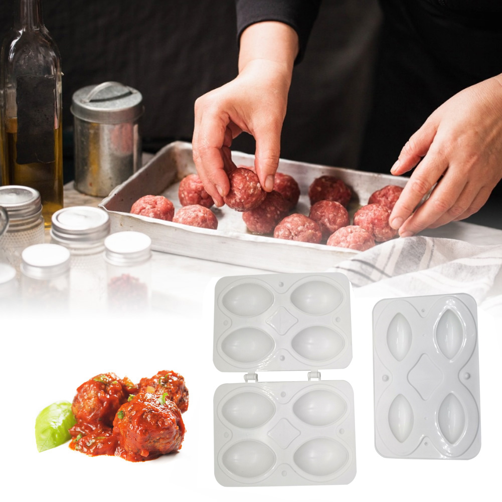 4 Raster Gehakt Processor Gevulde Gehaktbal Maker Machine Handleiding Diy Maken Gehaktbrood Mold Home Keuken Vlees Gereedschap Accessoires