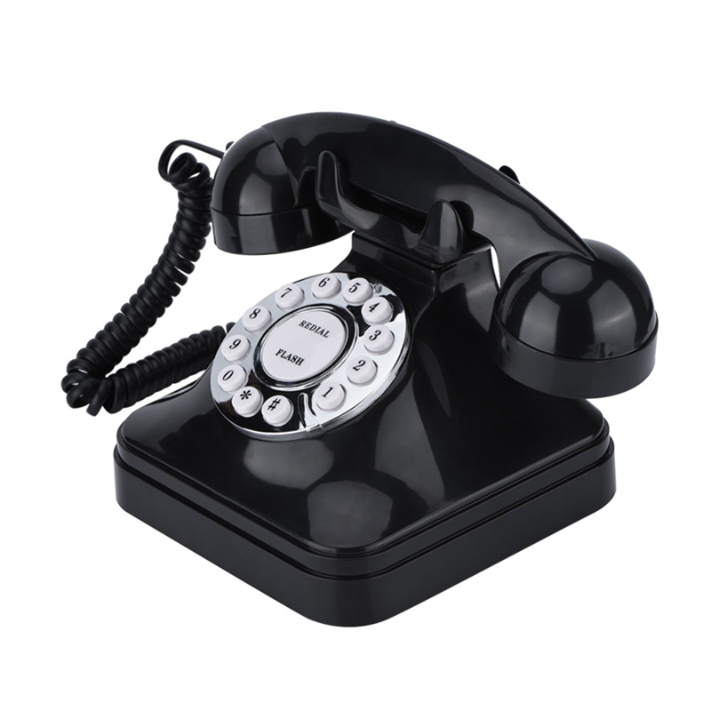 Vintage telefon multifunktion plast hemtelefon retro antik telefon trådbunden fast telefon kontor hemtelefon skrivbord deco