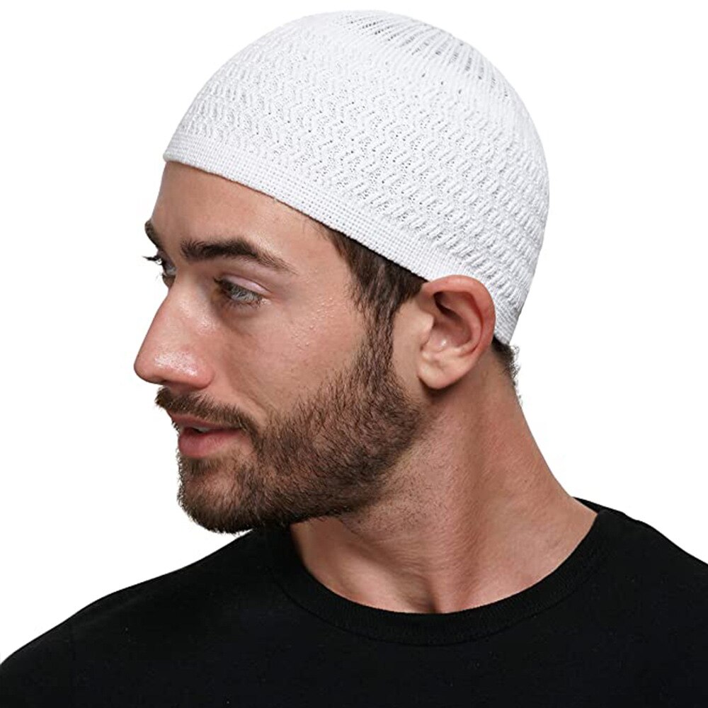 Moslim Mannen Gebed Hoed Winter Warm Gebreide Beanie Cap Islam Joodse India Caps Musulman Arabische Mannen Kippah homme Hoeden