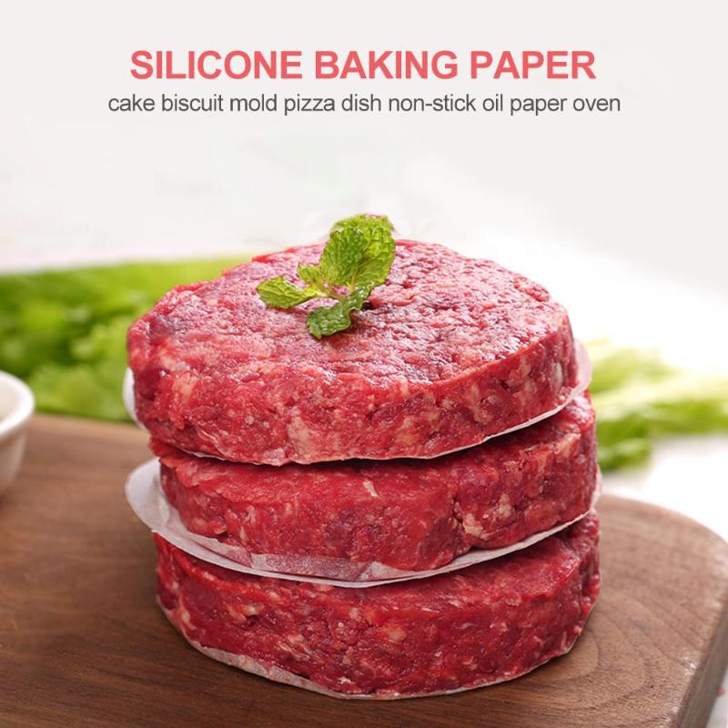 500 Uds 10cm 11cm redondo papel de hornear circular pergamino papel Liner barbacoa horno hamburguesa papel torta antiadherente herramienta para hornear