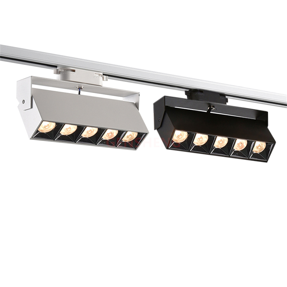 Luzes de Pista LED ajustáveis, Holofotes, Lâmpadas de Teto, Decoração de Casa, Loja Interior, Iluminação, Regulável, 110V, 220V
