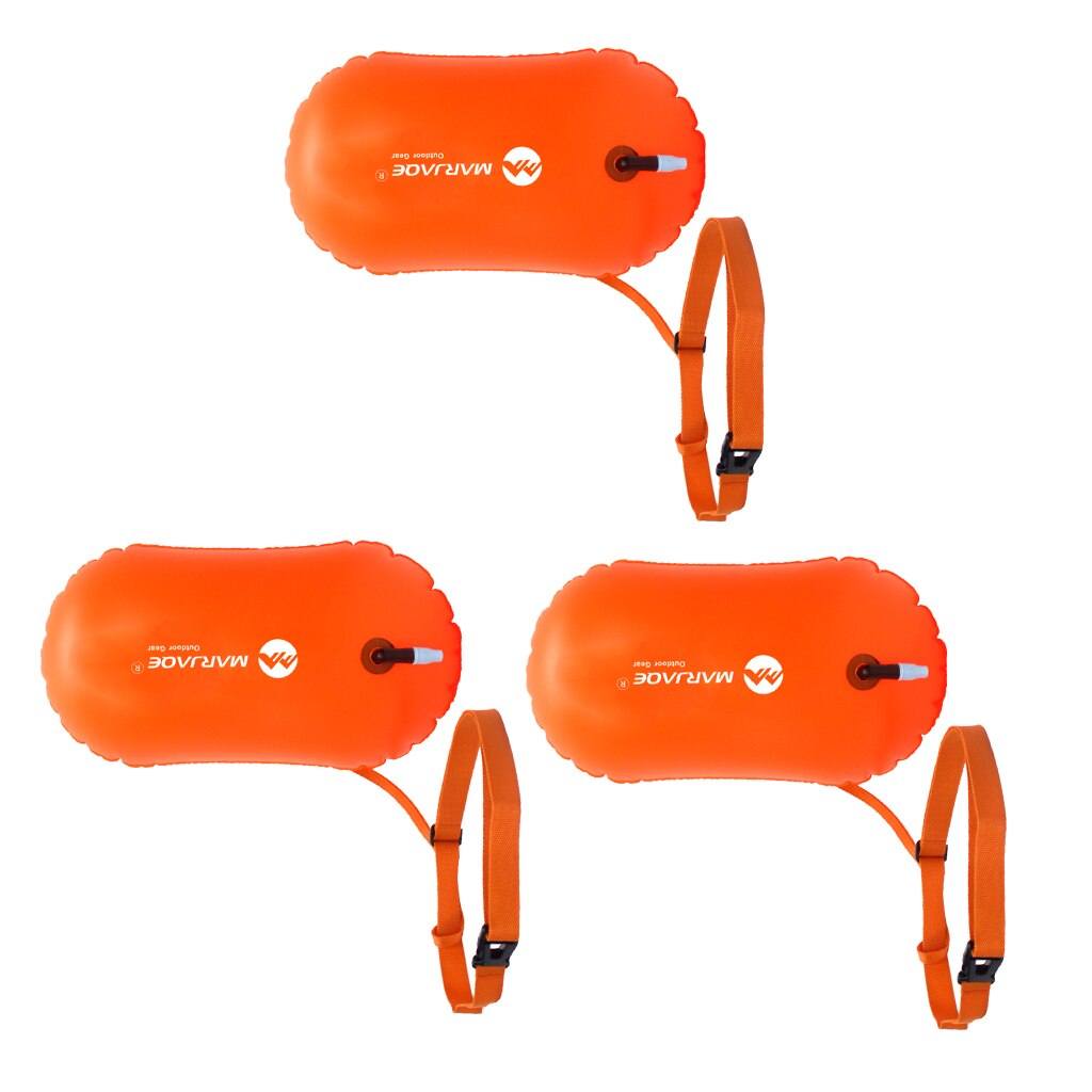 3x Highly Visible Swim Buoy For Open Water Swimmers,Snorkelers & Triathletes