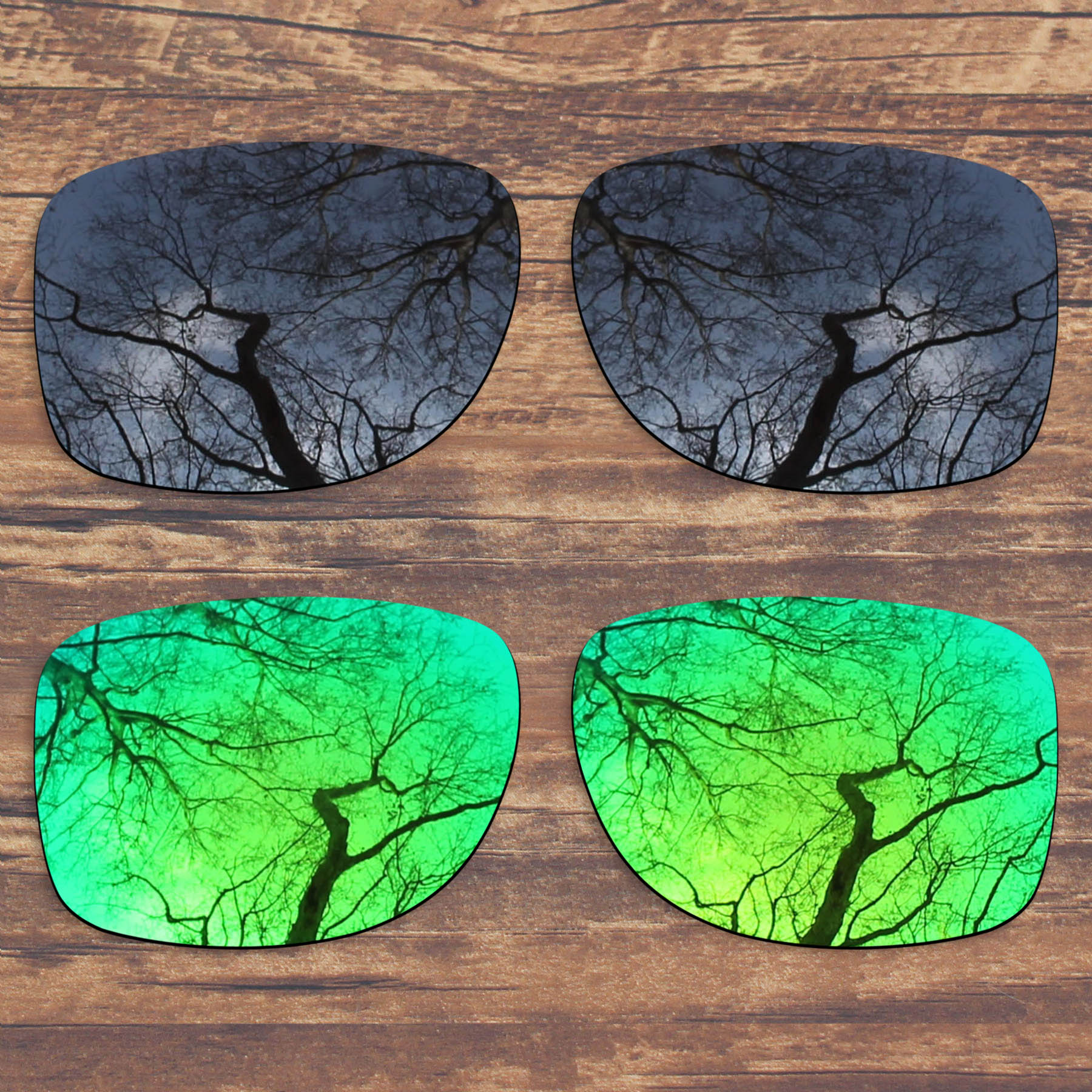 ToughAsNails Polarisierte Ersatz Linsen für Oakley Gauge 8 L OO4124-62 Sonnenbrille-Mehrere Optionen: Black and Green