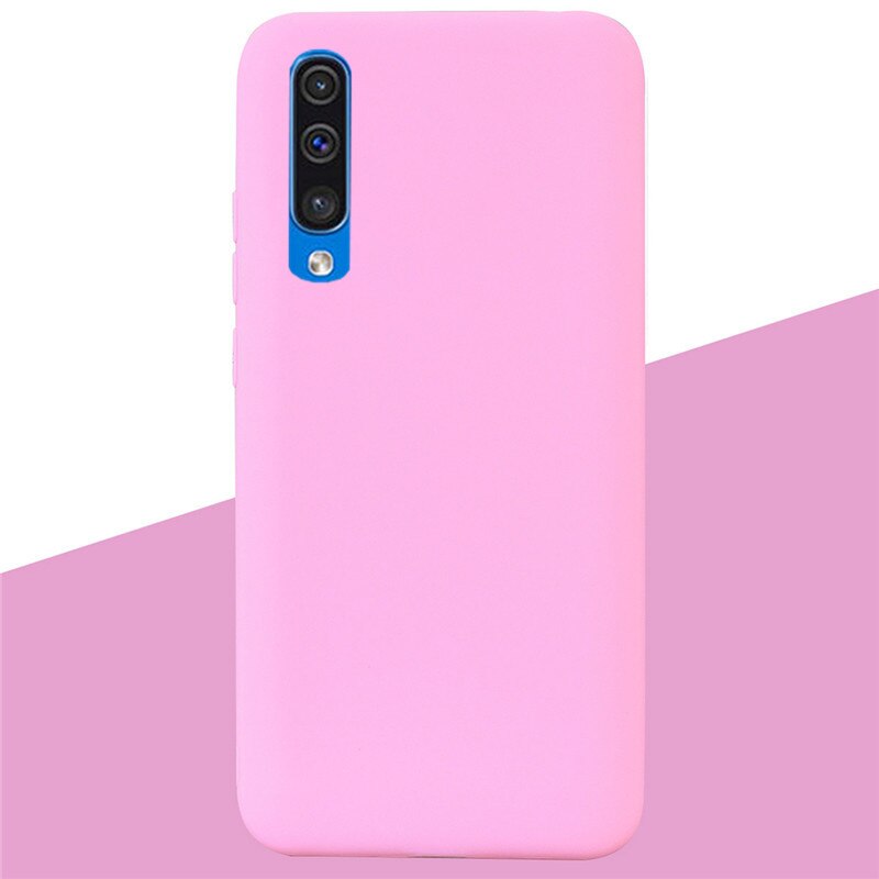 Für Samsung Galaxy A50 Fall Silikon Transparent Zurück Abdeckung Telefon Fall Für Samsung A50 A505 A505F SM-A505F EINE 50 Weichen TPU Fall: 4 Dark Pink